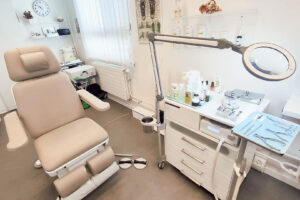 Behandlungsplatz in der Fusspflege Praxis in Zürich Wipkingen